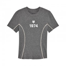 T-SHIRT FOX LADY MOTO-X FITTED HEATHER GRAPHITE XS