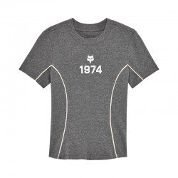 T-SHIRT FOX LADY MOTO-X FITTED HEATHER GRAPHITE XS