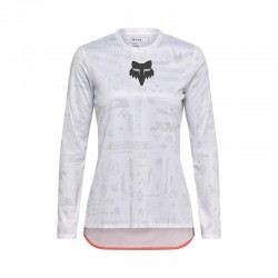 KOSZULKA ROWEROWA Z DŁUGIM RĘKAWEM FOX LADY RANGER LUNAR SE WHITE S