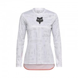 KOSZULKA ROWEROWA Z DŁUGIM RĘKAWEM FOX LADY RANGER LUNAR SE WHITE S