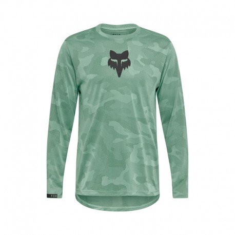 KOSZULKA ROWEROWA Z DŁUGIM RĘKAWEM FOX RANGER TRU DRI PINE S
