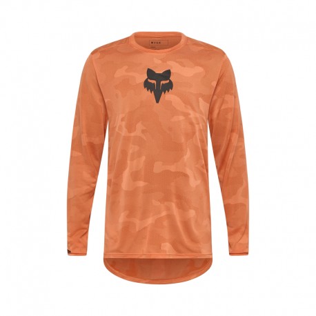KOSZULKA ROWEROWA Z DŁUGIM RĘKAWEM FOX RANGER TRU DRI CORAL S