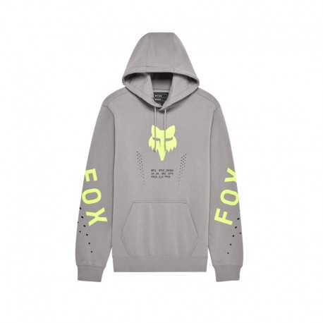 BLUZA Z KAPTUREM FOX SHIELD FLEECE PO STEEL GREY S