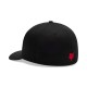 CZAPKA Z DASZKIEM FOX TYPEFACE FLEXFIT BLACK S/M
