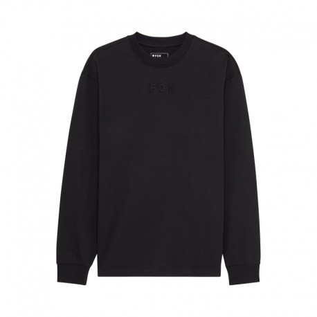 KOSZULKA Z DŁUGIM RĘKAWEM FOX WORDMARK OVERSIZED BLACK S