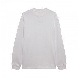 KOSZULKA Z DŁUGIM RĘKAWEM FOX WORDMARK OVERSIZED OPTIC WHITE S