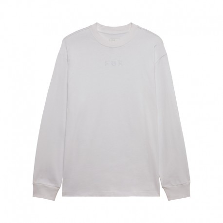 KOSZULKA Z DŁUGIM RĘKAWEM FOX WORDMARK OVERSIZED OPTIC WHITE S