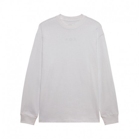 KOSZULKA Z DŁUGIM RĘKAWEM FOX WORDMARK OVERSIZED OPTIC WHITE S