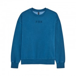 BLUZA FOX WORDMARK OVERSIZED FLEECE CREW TWILIGHT S