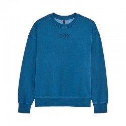 BLUZA FOX WORDMARK OVERSIZED FLEECE CREW TWILIGHT S