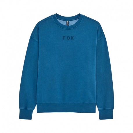 BLUZA FOX WORDMARK OVERSIZED FLEECE CREW TWILIGHT S