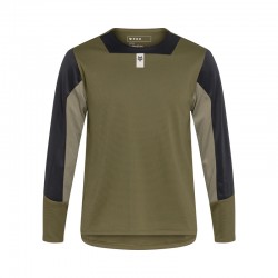KOSZULKA ROWEROWA Z DŁUGIM RĘKAWEM FOX JUNIOR DEFEND OLIVE GREEN YS