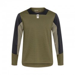 KOSZULKA ROWEROWA Z DŁUGIM RĘKAWEM FOX JUNIOR DEFEND OLIVE GREEN YS
