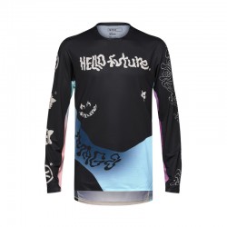KOSZULKA ROWEROWA Z DŁUGIM RĘKAWEM FOX FLEXAIR HELLO FUTURE CREAM M