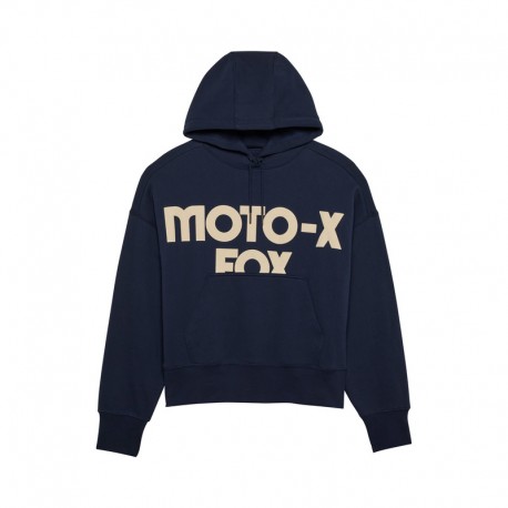 BLUZA Z KAPTUREM FOX LADY MOTO-X OVERSIZED MIDNIGHT XS