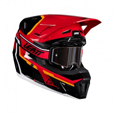 KASK Z GOGLAMI LEATT KIT MOTO 7.5 V26 RED (61-62CM) XL