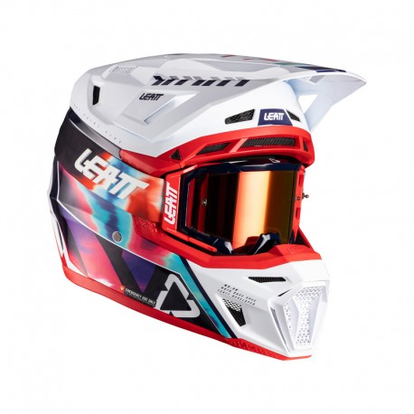 KASK Z GOGLAMI LEATT KIT MOTO 8.5 V26 ROYAL BLUE/RED (63-64CM) XXL