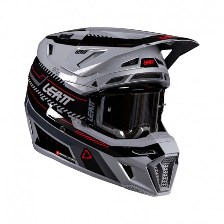KASK Z GOGLAMI LEATT KIT MOTO 8.5 V26 GREY (61-62CM) XL