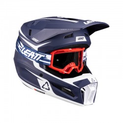 KASK Z GOGLAMI LEATT JUNIOR KIT MOTO 3.5 V26 BLUE (51-52CM) M
