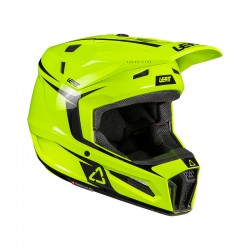 KASK Z GOGLAMI LEATT JUNIOR KIT MOTO 3.5 V26 NEON YELLOW (53-54CM) L