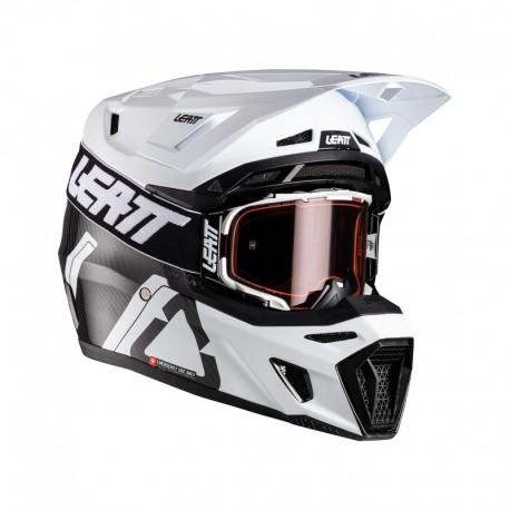 KASK Z GOGLAMI LEATT KIT MOTO 9.5 V26 CARBON/WHITE (63-64CM) XXL