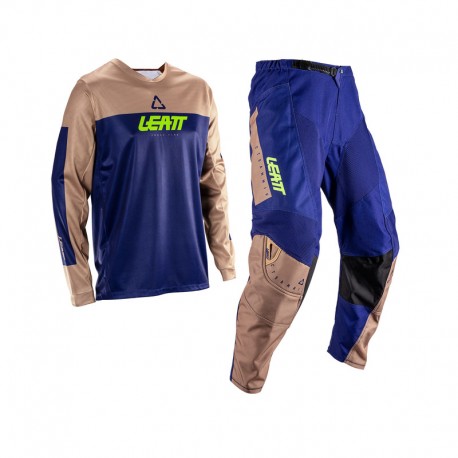 ZESTAW OFFROADOWY (BLUZA I SPODNIE) LEATT RIDE KIT MOTO 3.5 BROWN 3XL/US40/EU58