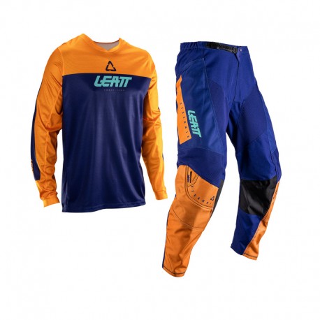 ZESTAW OFFROADOWY (BLUZA I SPODNIE) LEATT RIDE KIT MOTO 3.5 ORANGE M/US32/EU50