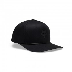 CZAPKA Z DASZKIEM FOX HEAD ROPE BLACK/BLACK OS