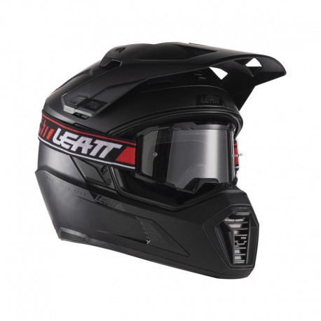 KASK MOTOCYKLOWY Z GOGLAMI LEATT ADV 7.5 BLACK XL