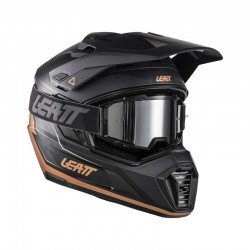 KASK MOTOCYKLOWY Z GOGLAMI LEATT ADV 7.5 BLACK BRONZE S