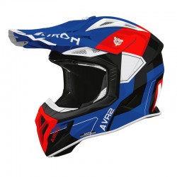 KASK MOTOCYKLOWY AIROH AVIATOR ACE 2 SHIELD BLUE RED GLOSS XS