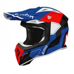KASK MOTOCYKLOWY AIROH AVIATOR ACE 2 SHIELD BLUE RED GLOSS XS