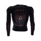 KOSZULKA Z OCHRANIACZAMI JUNIOR LEATT 4.5 HYBRID BLACK (134-146CM) S/M