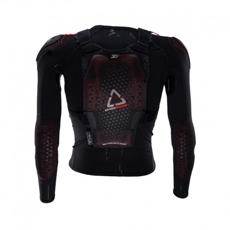 KOSZULKA Z OCHRANIACZAMI JUNIOR LEATT 4.5 HYBRID BLACK (134-146CM) S/M