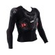 KOSZULKA Z OCHRANIACZAMI JUNIOR LEATT 4.5 HYBRID BLACK (134-146CM) S/M