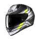 KASK MOTOCYKLOWY HJC C10 HIPER WHITE RED XS