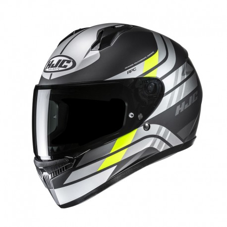 KASK MOTOCYKLOWY HJC C10 HIPER GREY YELLOW XS