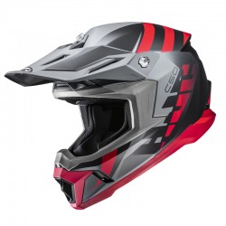 KASK MOTOCYKLOWY HJC C50 MIRAGE GREY RED XS