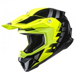 KASK MOTOCYKLOWY HJC C50 MIRAGE YELLOW BLACK XS
