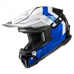KASK MOTOCYKLOWY HJC C50 PRIMAL WHITE BLUE XS