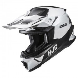 KASK MOTOCYKLOWY HJC C50 SLIDE WHITE BLACK S