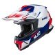 KASK MOTOCYKLOWY HJC C50 SLIDE WHITE BLUE S