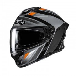 KASK MOTOCYKLOWY HJC C71 FABER BLACK GREEN XS