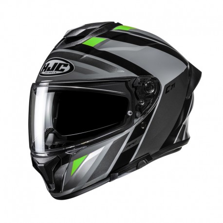 KASK MOTOCYKLOWY HJC C71 FABER BLACK ORANGE XS