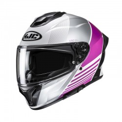 KASK MOTOCYKLOWY HJC C71 MORIX WHITE PINK XS