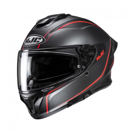 KASK MOTOCYKLOWY HJC C71 QUEZ BLACK RED XS