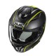 KASK MOTOCYKLOWY HJC C71 QUEZ BLACK YELLOW XS
