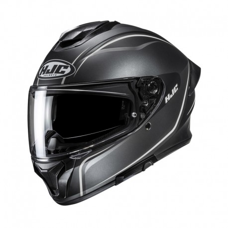 KASK MOTOCYKLOWY HJC C71 QUEZ BLACK GREY XS