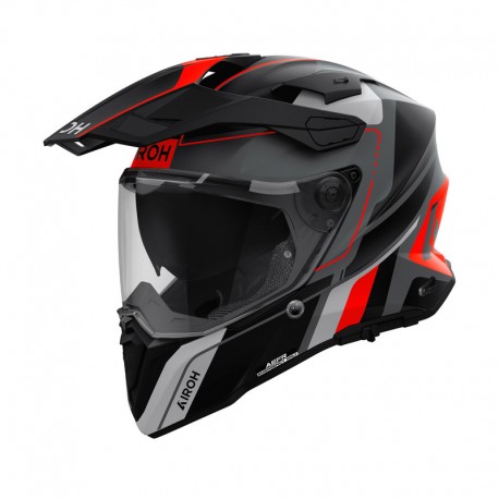 KASK MOTOCYKLOWY AIROH COMMANDER 2 SKIP ORANGE MATT XS