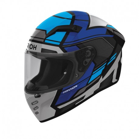 KASK MOTOCYKLOWY AIROH CONNOR EGO BLUE GLOSS XS